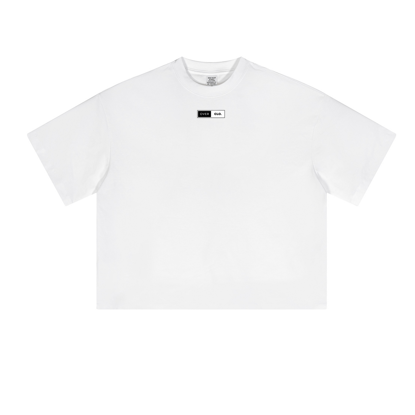 Oversized Cropped T-Shirt(white)