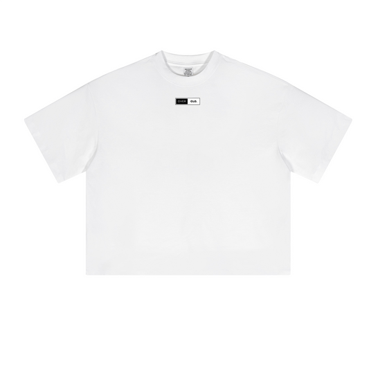 Oversized Cropped T-Shirt(white)